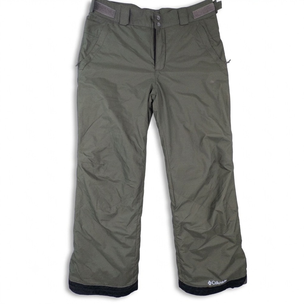 Columbia Bugaboo II Olive Green Insulated Snow Pants Mens Medium Regular XMB185